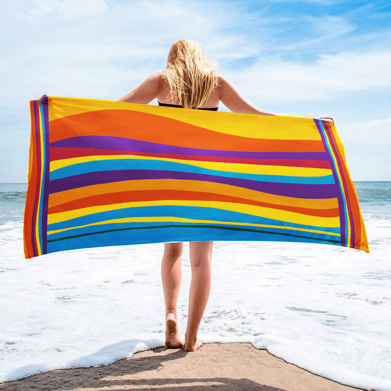 Serviette imprimée Seaside Vacation Beach Serviette de bain