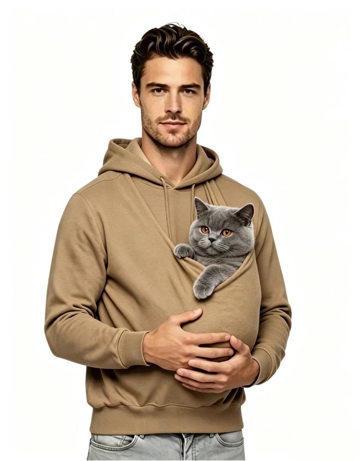 Style européen et américain Unisexe Kangaroo Pocket Multi-fonctionnel Parent-enfant Allaitement H