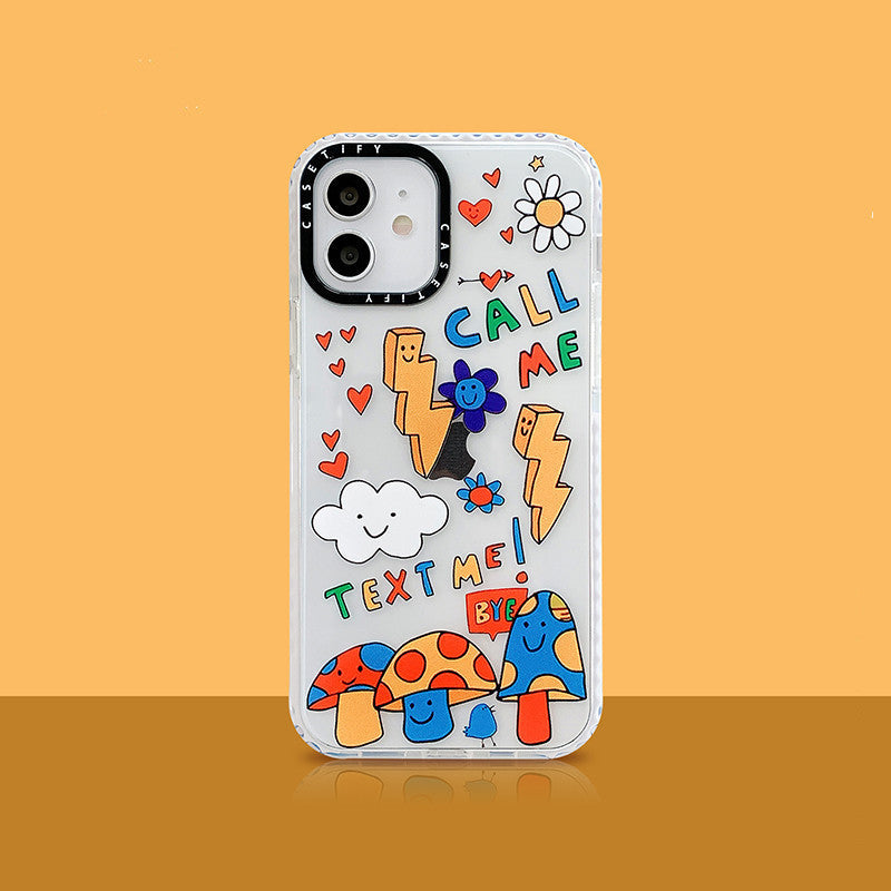 Coque de téléphone TPU couleur Graffiti