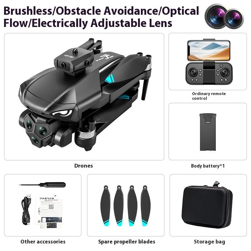 Four-axis folding brushless UAV screen control