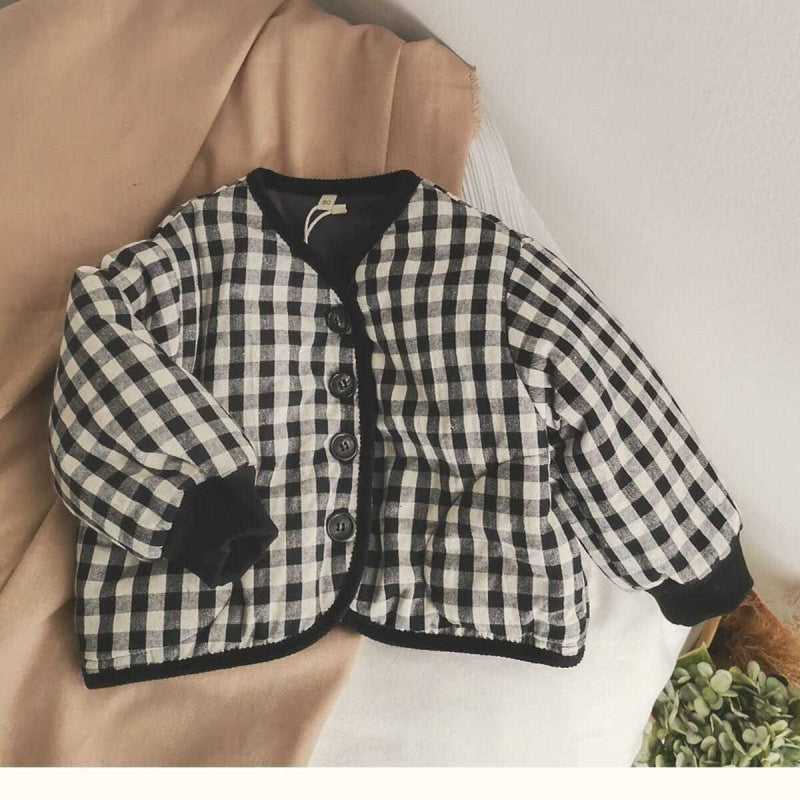 Élégant vêtement de coton rembourré Tout-appariement Coréen style bébé pour enfants