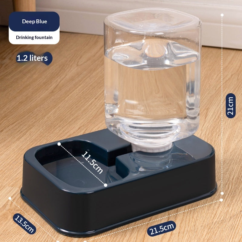 Cat Dog Bowl Food and Water Dispenser Automatic Dual-bowl Fooding Pet Supplies