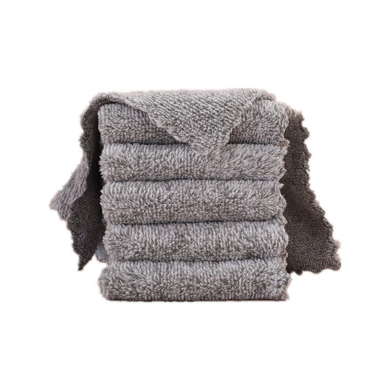 Bamboo Charcoal épais doux absorbant pas facile à toucher rag huile