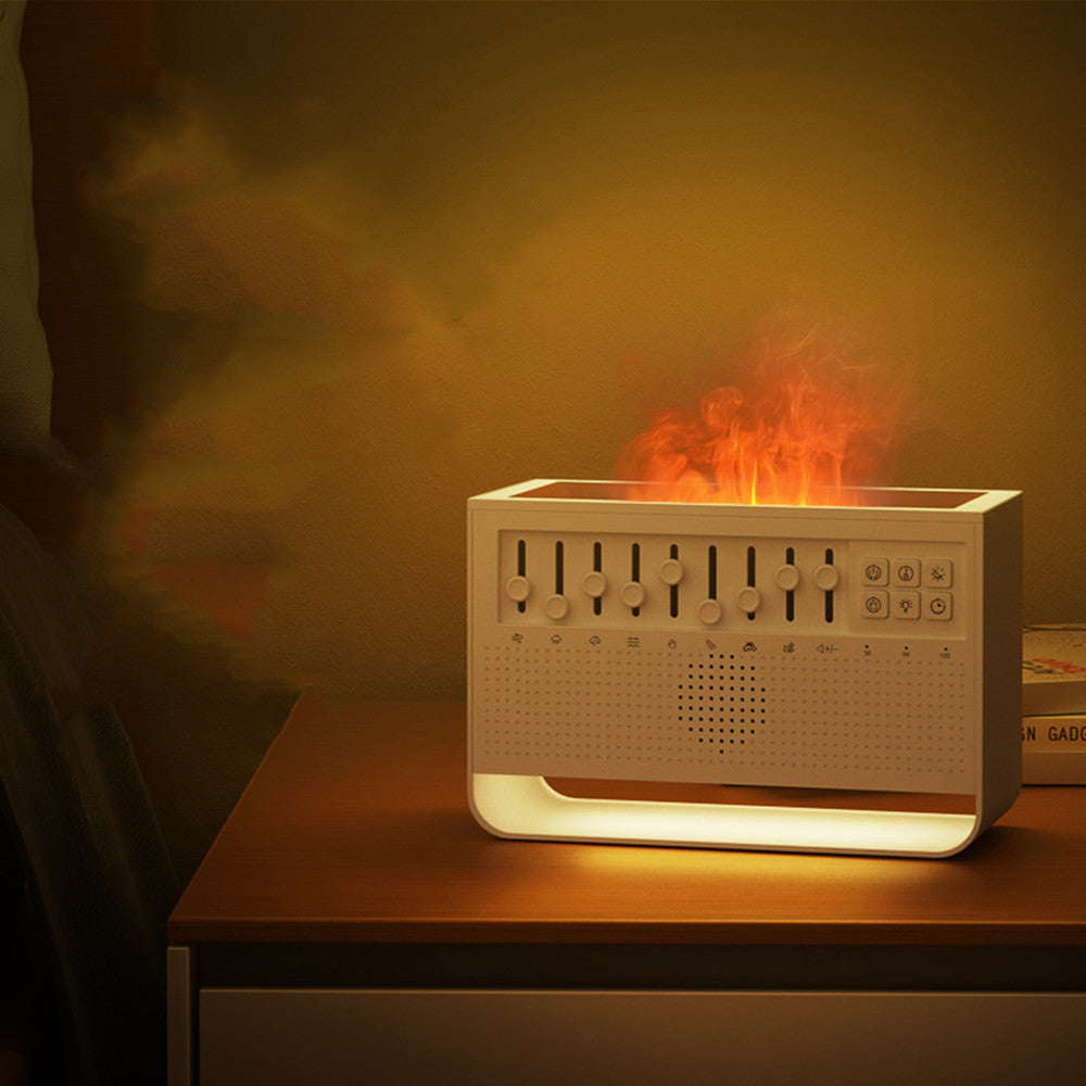 Machine de simulation d'aromathérapie de flamme de bruit blanc pour usage domestique