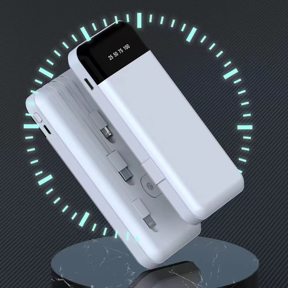 Power Bank One Faites glisser trois avec le câble charge rapide