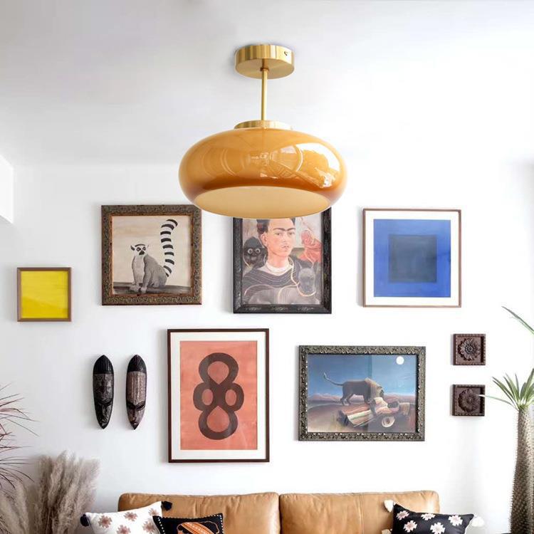 Bauhaus Pendentif Lampe Nordic Designer Style Salle à manger et comptoir bar Chandelier