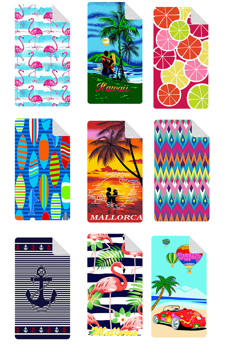 Serviette imprimée Seaside Vacation Beach Serviette de bain