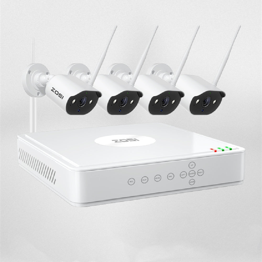 ZOSI Zhou Shi 5 Million HD POE Video Recorder Security Remote Outdoor Monitor Suit
