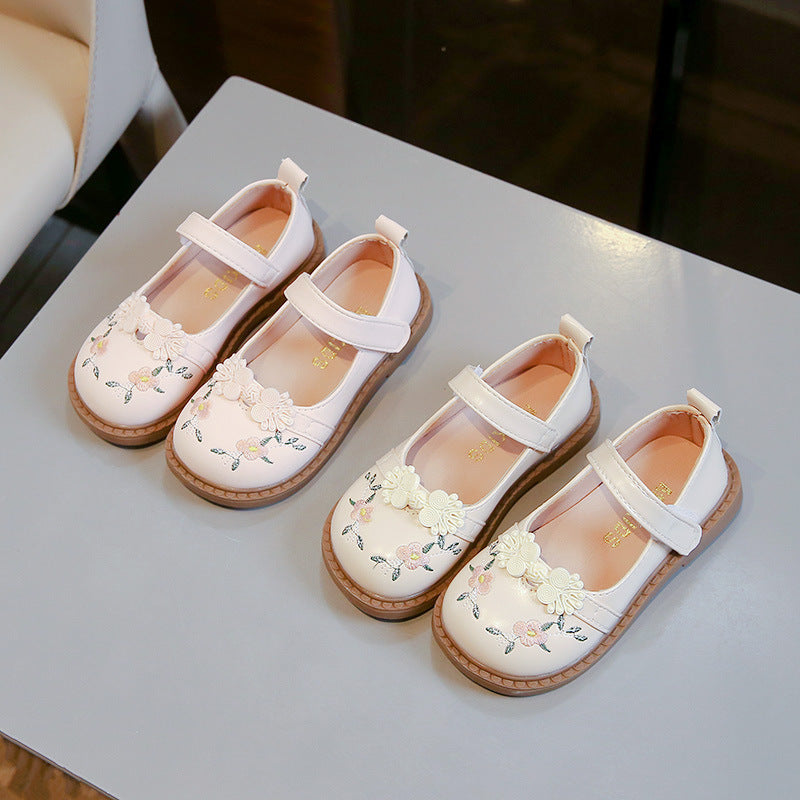 Chaussures Princesse en cuir mignon pour enfants