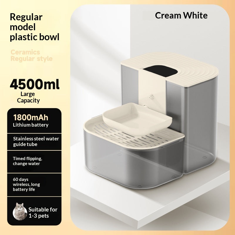 Fontaine d'eau pour animaux de compagnie thermostatique avec fonction d'inclinaison automatique Fl