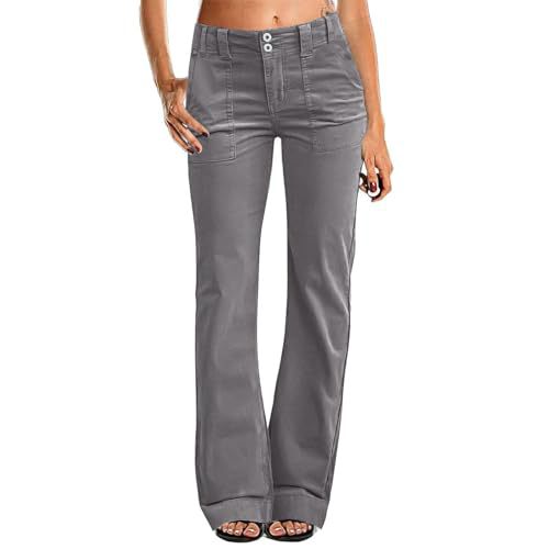 Pantalon de coton à lames élastiques en poche pour femmes à vente chaude