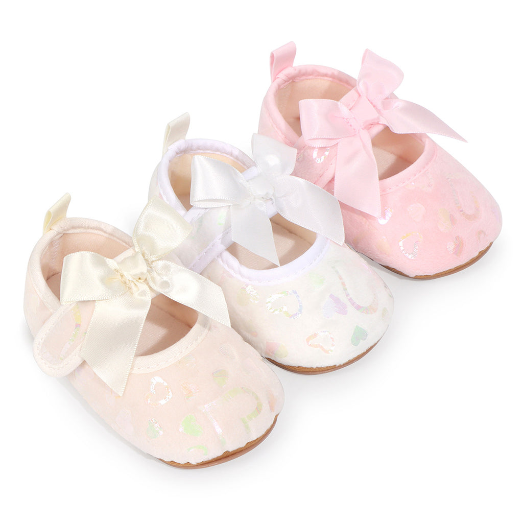 Sweet Newborn Princess Bow-Knot First Walkers