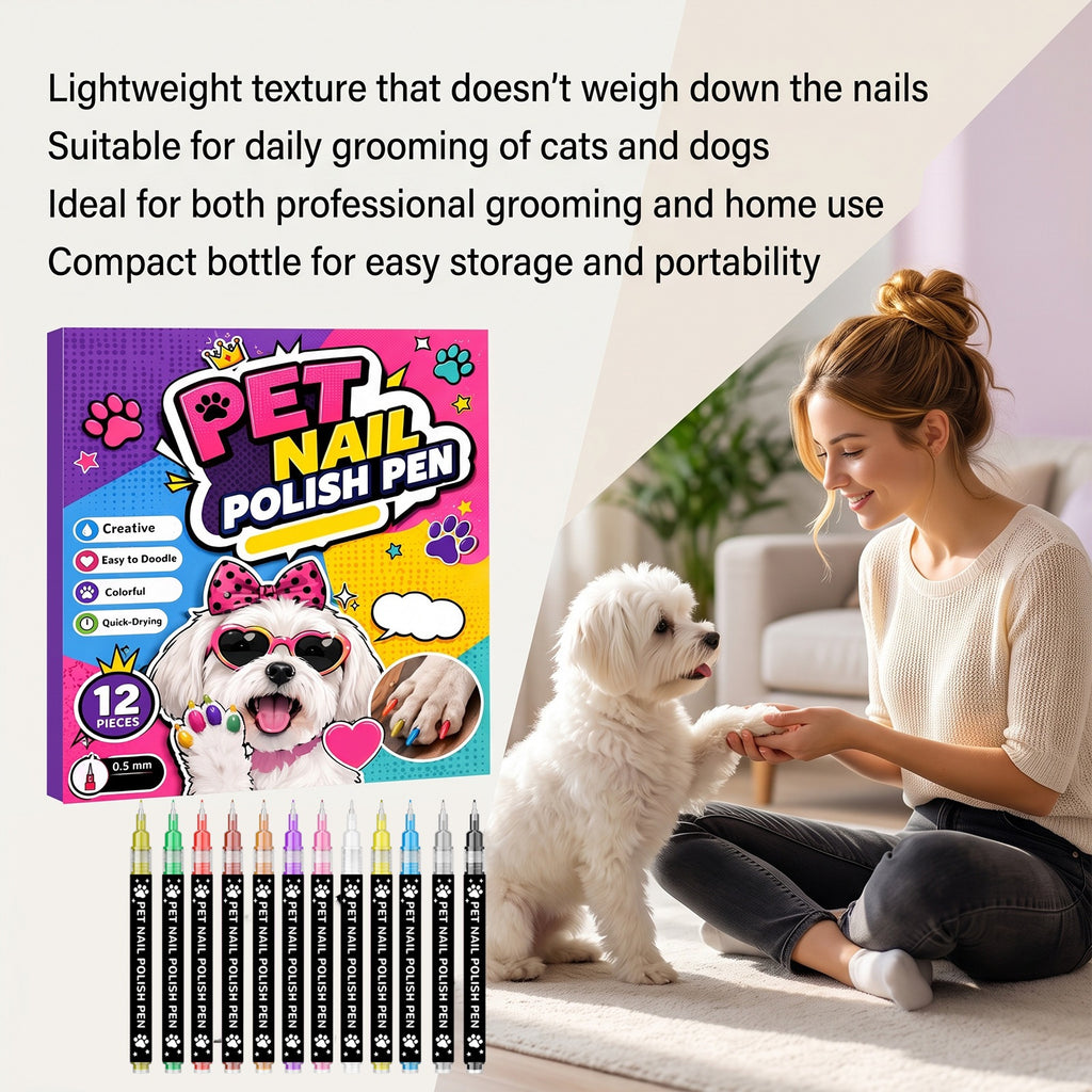Stylo polonais à ongles de chien