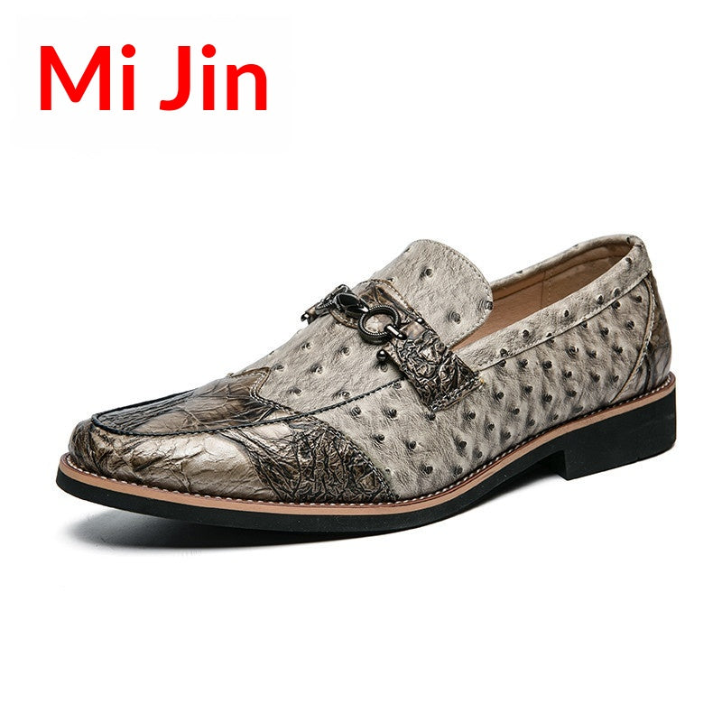 Chaussures en cuir casual homme avec un motif