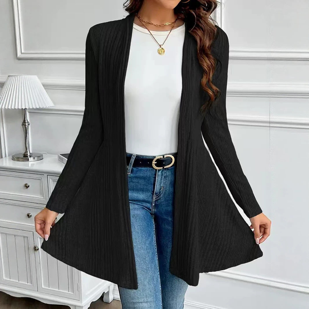 Cardigan brossé pour porter des vêtements de dessus