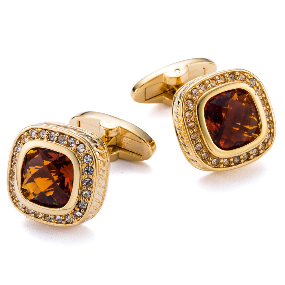 Classic French Turtle Surface Glass Cufflinks