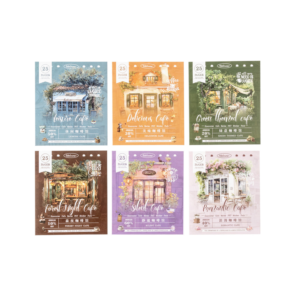 Encounter Cafe Série Sticker Hand Account Package