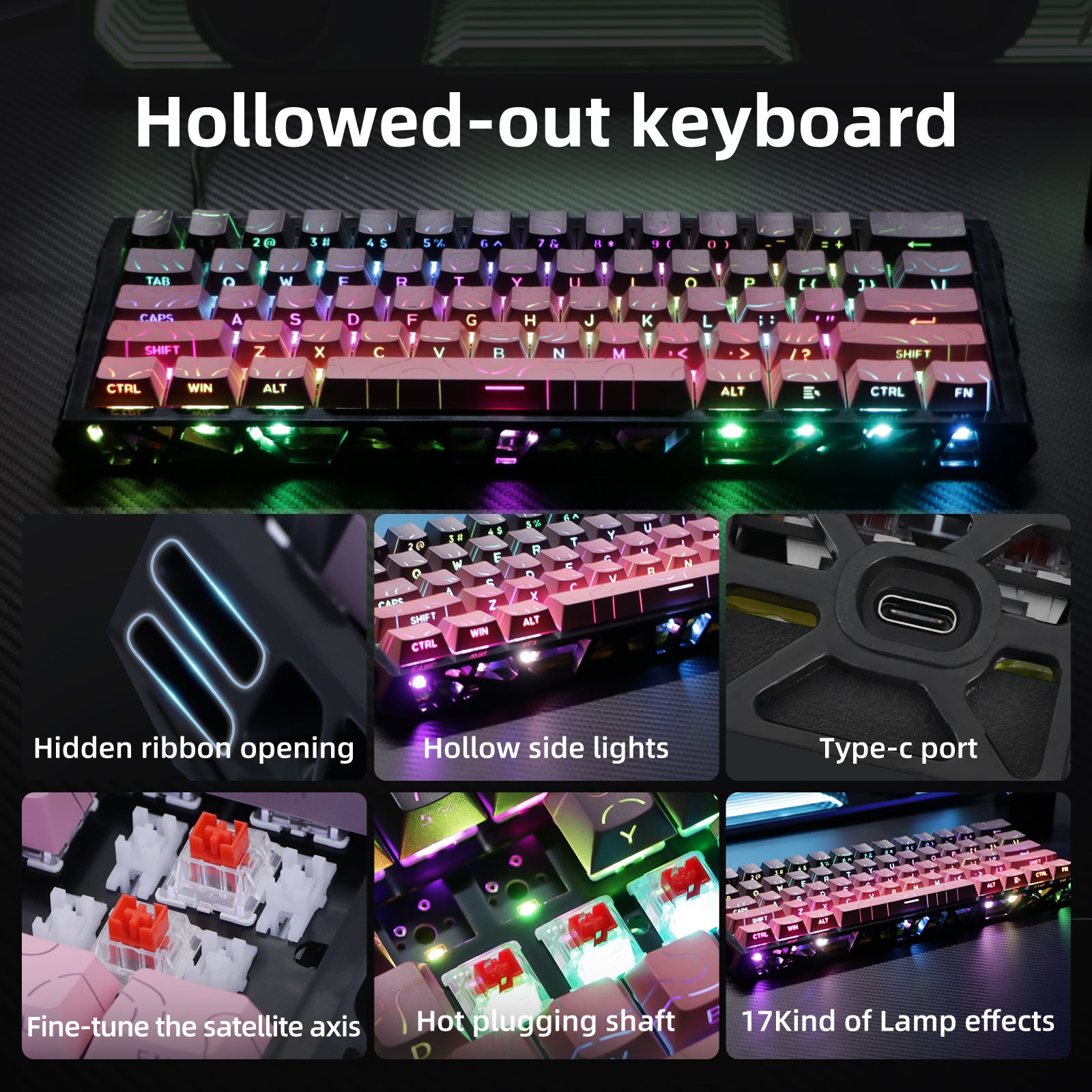 Clavier mécanique monomode creux NJ61