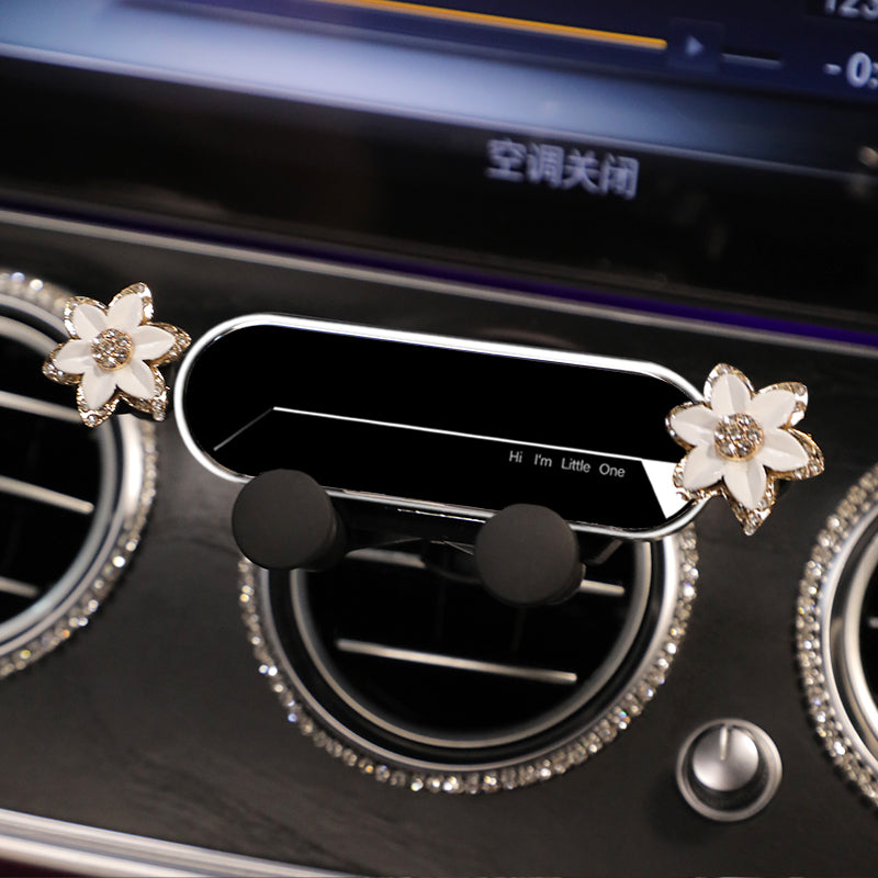 Voiture Mobile Téléphone Femme Bracket Navigation Air Outlet Cute Forage fixe