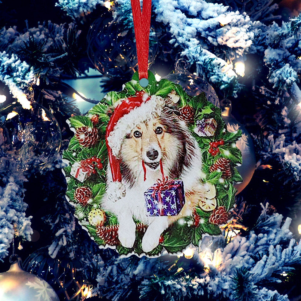 Ornements de Noël Décoration suspendus Cadeau Produit Personnalisé Famille Xmas Arbre Décor