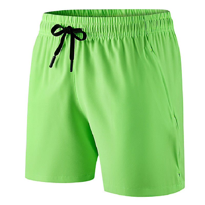 Short de loisirs en soie de glace pour hommes Sports Plus Taille Pantalon de plage