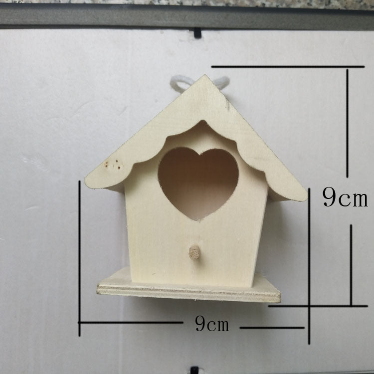 Ornements créatifs de nids d'oiseaux en bois