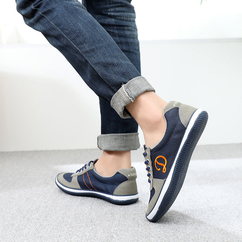 Printemps et automne Cotton Lin Toile Outdoor Casual Walking Running Hommes Chaussures