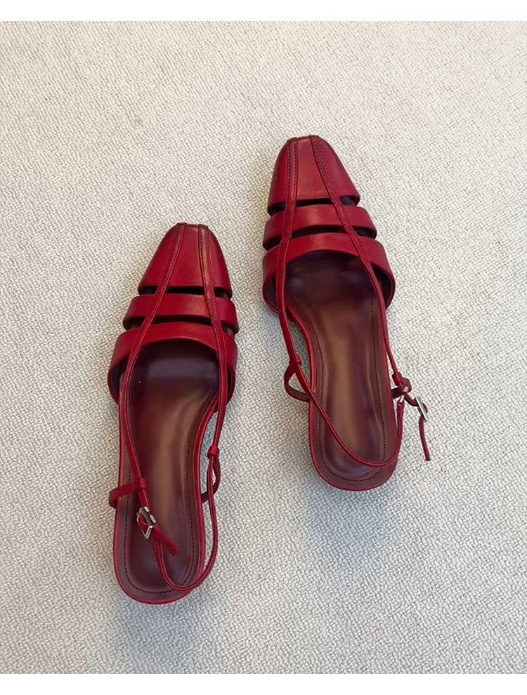 Sandales à talons à orteil fermé pour femmes