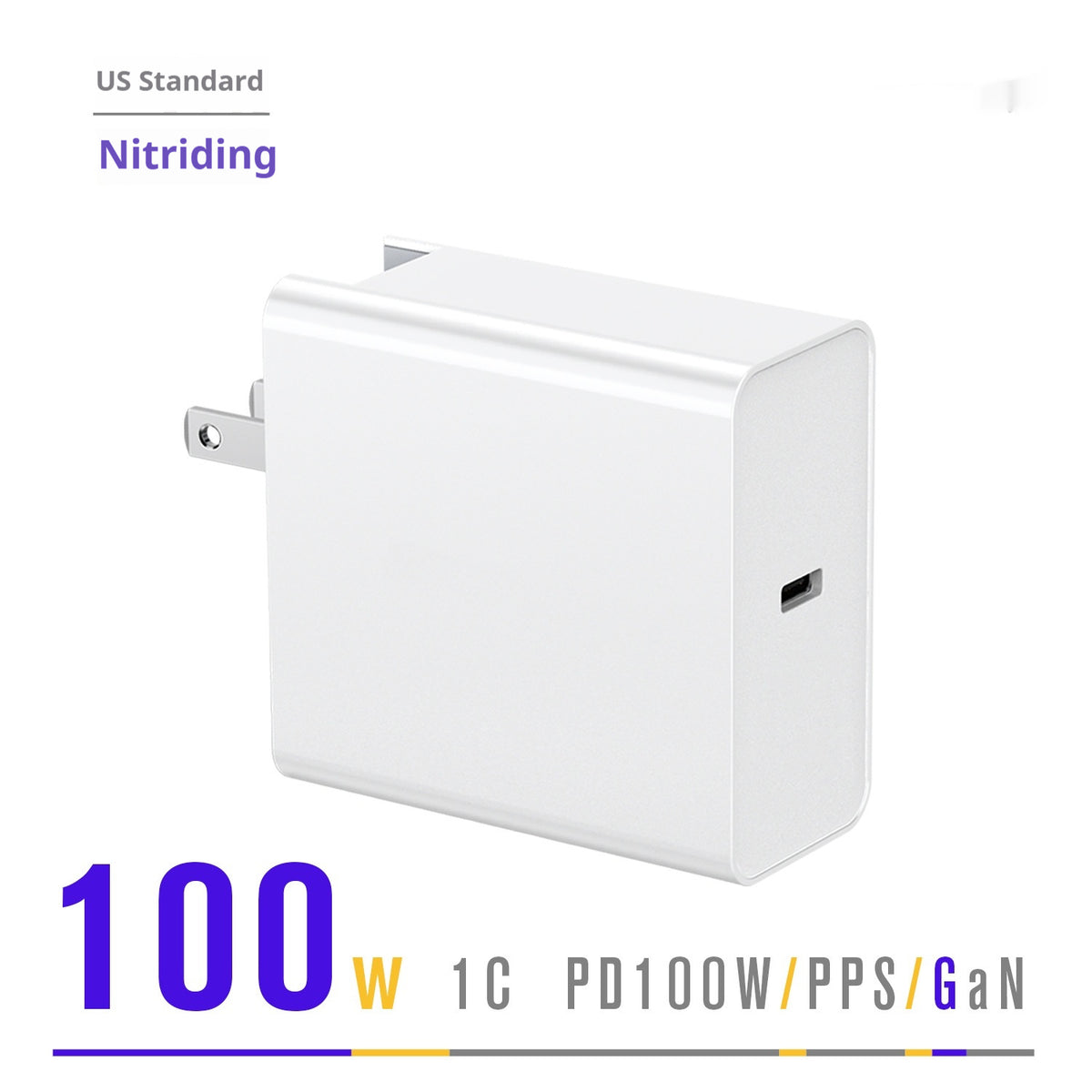 Pd100W W Gallium Nitride European Standard Adaptateur monoport Caméra Équipement d'ordinateur F