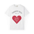 Tee-shirt imprimé blanc pour homme et femme
