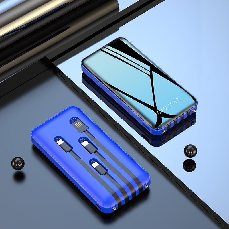 Mini with Cable Power Bank 20000mAh Fast Charging Large Capacity