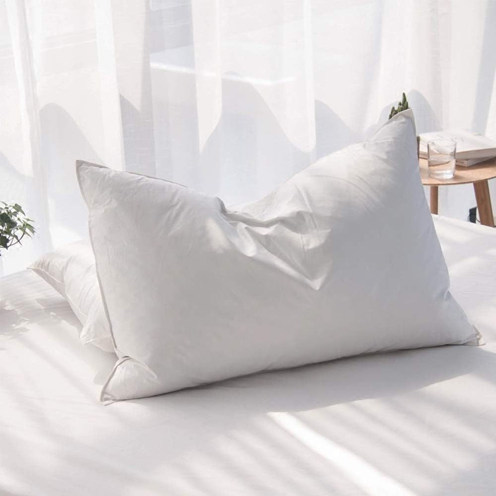 Oreiller en coton et canard gris