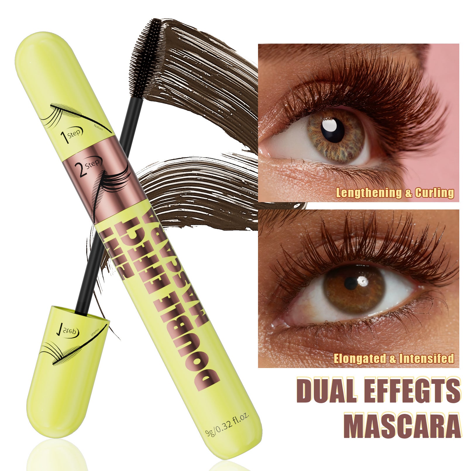 Mascara naturelle longue et volumineuse