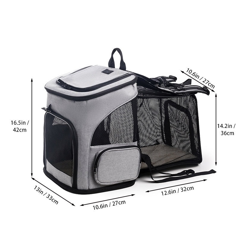 Sac à dos respirant pour chats et chiens pour sorties
