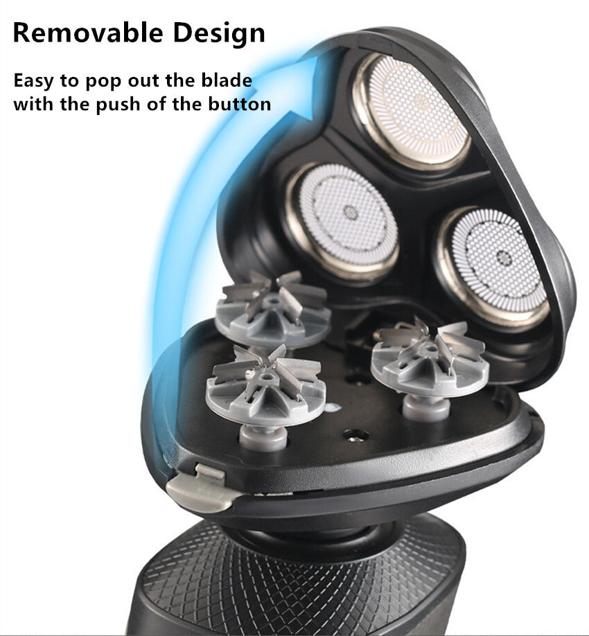 Électrique barbe Nez d'oreille Trimmer Hommes Rasoir Rasoir imperméable Pop-Up humide sans fil sec