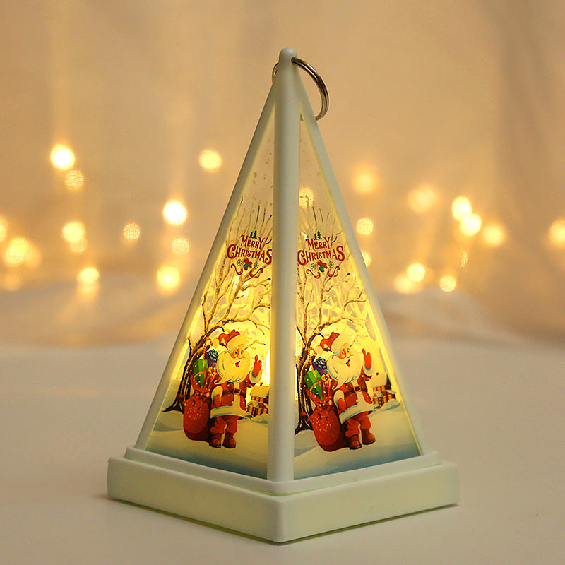 Décorations de Noël Lampe de nuit portable pour enfants Dîner cadeau de la veille de Noël