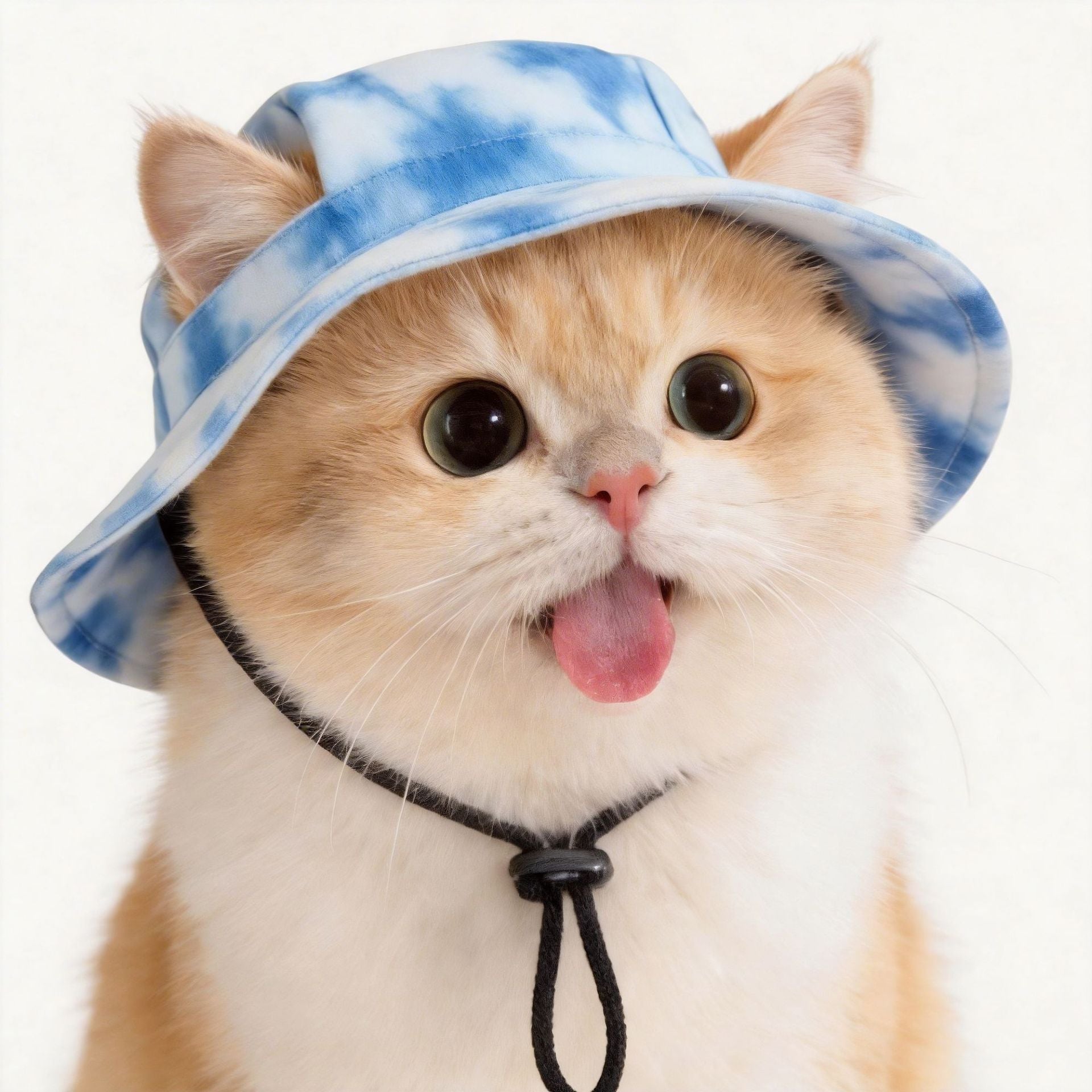 Chapeau de seau de chien avec trous d'oreille Ajustement Été Plage Visière Cap à écran solaire adapté pour le chien