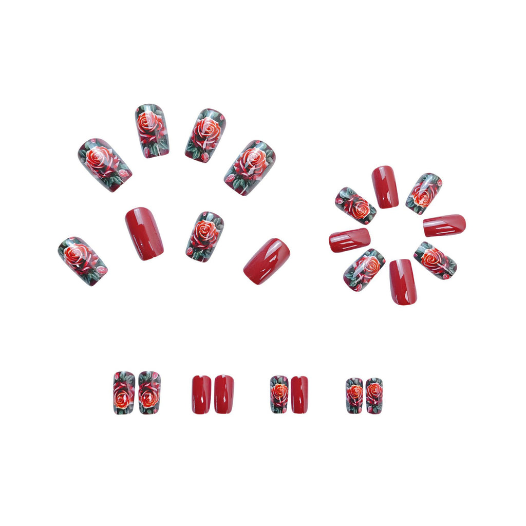 Détachement de 24 pièces Faux Nail Patch