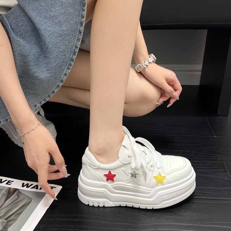 Sneakers Étoile et Papillon Blanc