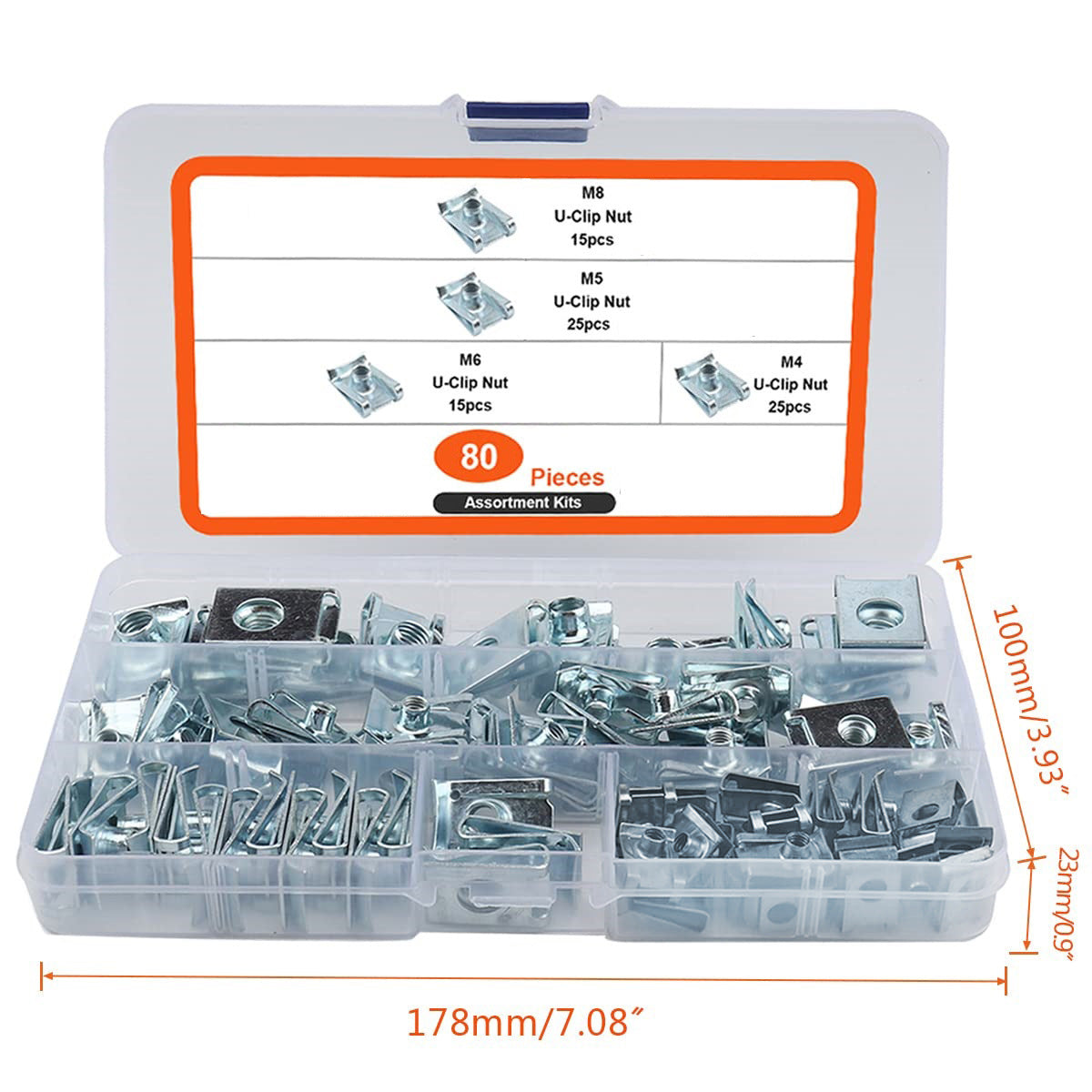 Auto-tappage Clip Languette Carte Nut Clip