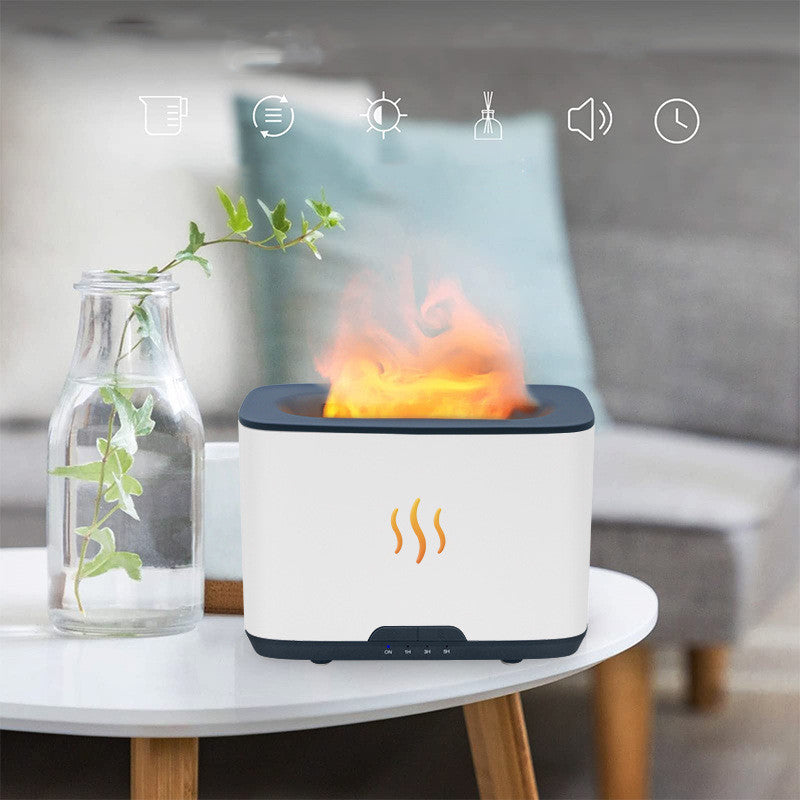 Flame Aromatherapy Humidificateur Bureau ménager Grande capacité Décor maison