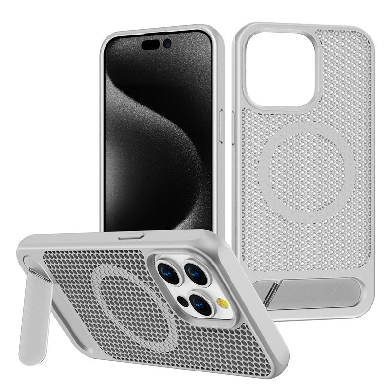 Boîtier de téléphone de la grille approprié Refroidissement de l'aspiration magnétique