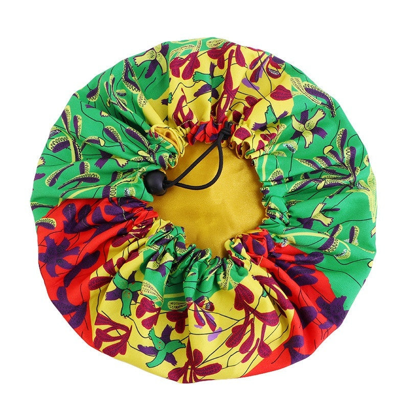 Chapeau rond double couche imprimé