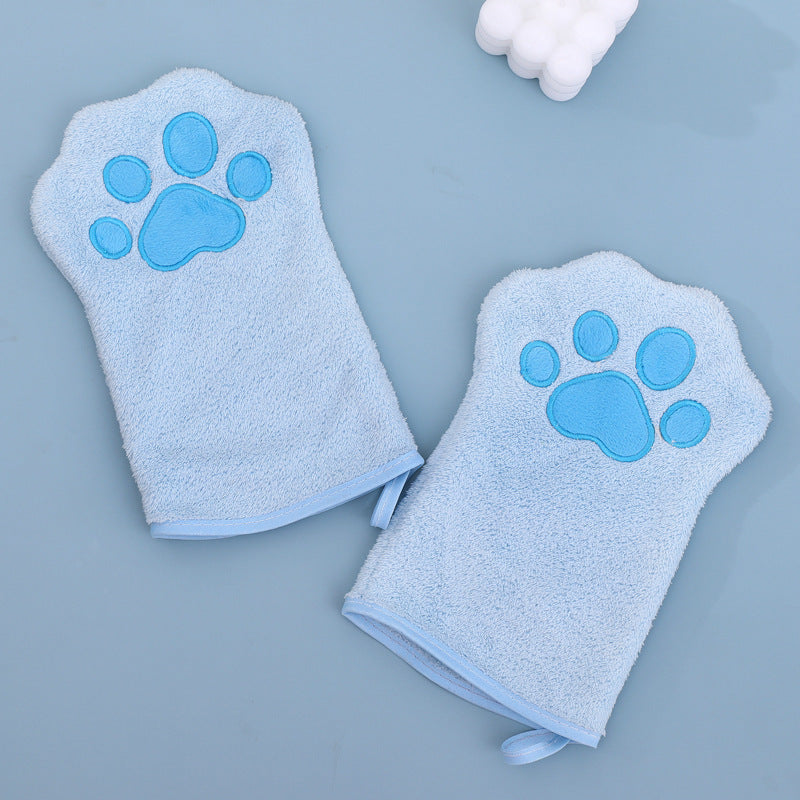Serviette spéciale pour animaux de compagnie à séchage rapide Gants