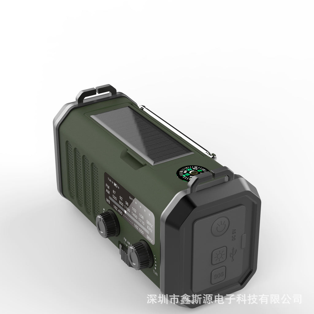 Lampe de poche portable de charge solaire FMAM d'urgence extérieure
