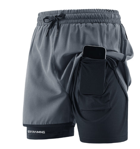 Short en deux parties pour la course sportive et la remise en forme