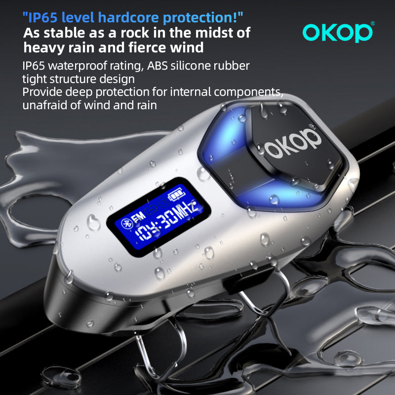 KP-292 Casque de moto en alliage de zinc haut de gamme Best-seller Casque Bluetooth étanche Long