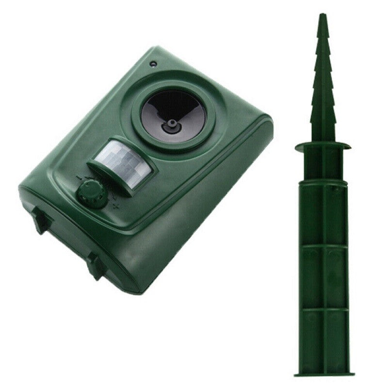 Batterie Ultrasonic Garden Deterrent Repeller Animal Bird Cat Scarer Pest Fox Dog