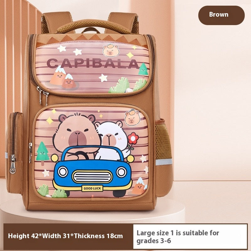 Capabala Etudiant de l'école primaire Grande capacité Mignon sac scolaire pour enfants