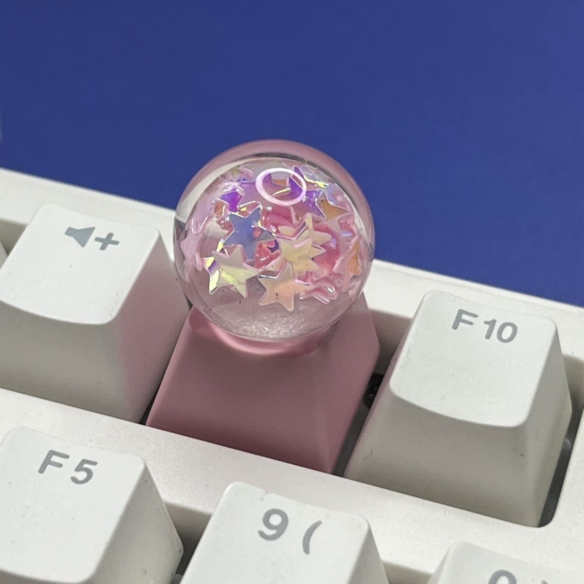 Cute Cartoon Star Crystal Ball Casques-clés